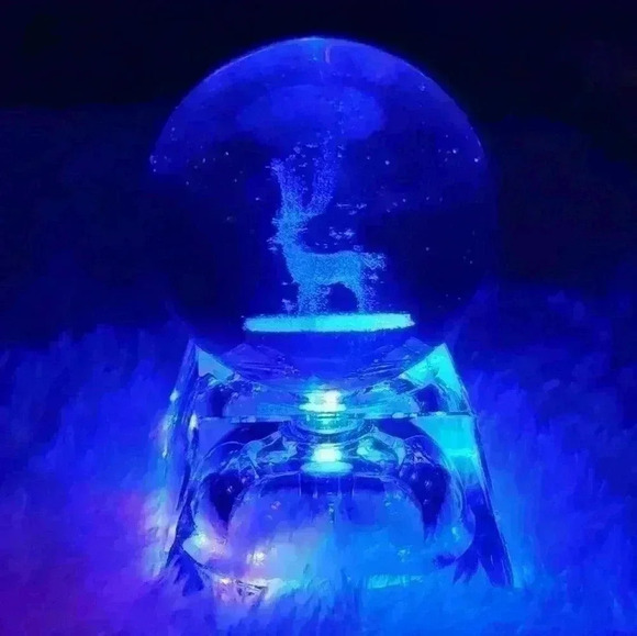 LED Crystal Ball Night Light Luminous Inno… - Picture 2 of 8